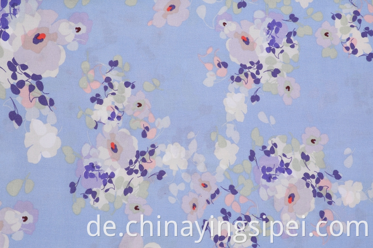 Hergestellt in China Öko -freundliche gefärbte Druckkleidung Crepe Stoff für Hemden